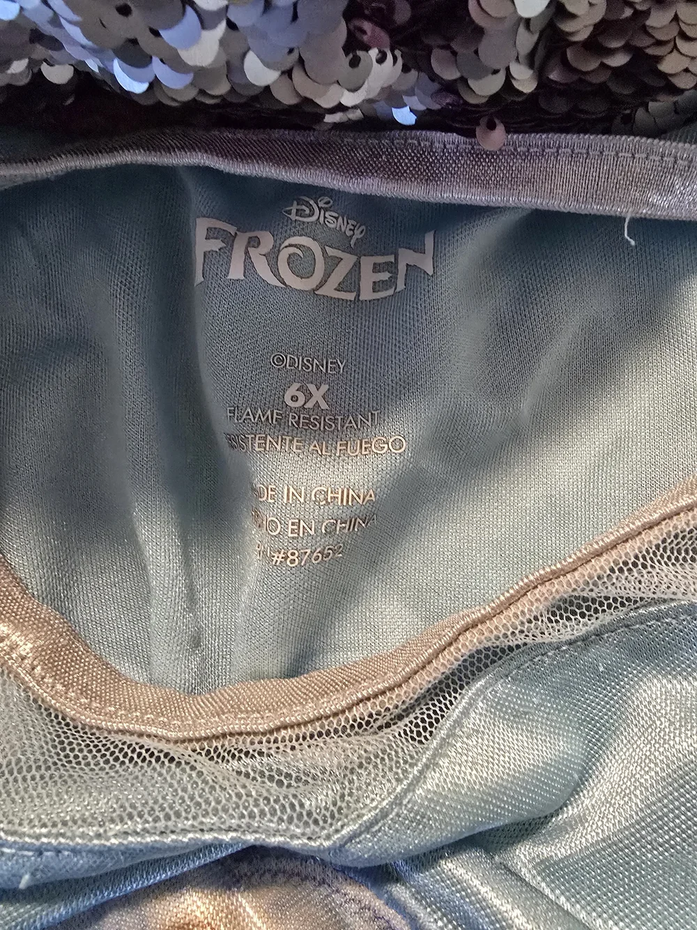 Disney Frozen Light Blue Sequin-Trim Princess Dress